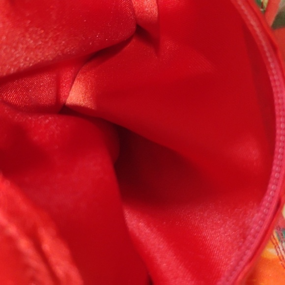 Colorful flower printed purse with gorgeous hand beading and sequins detailing - Picture 15 of 17